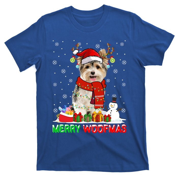 Merry Woofmas Christmas Yorkshire Terrier Dog Xmas Santa Cute Gift T-Shirt