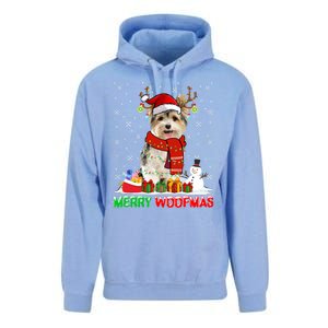 Merry Woofmas Christmas Yorkshire Terrier Dog Xmas Santa Cute Gift Unisex Surf Hoodie