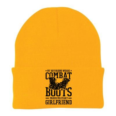 Military Wears Combat Boots Proud Army Friend Gift Knit Cap Winter Beanie