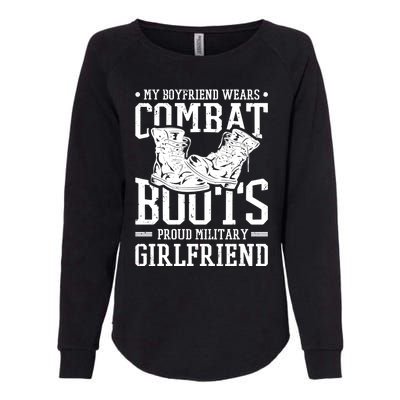 Military Wears Combat Boots Proud Army Friend Gift Womens California Wash Sweatshirt