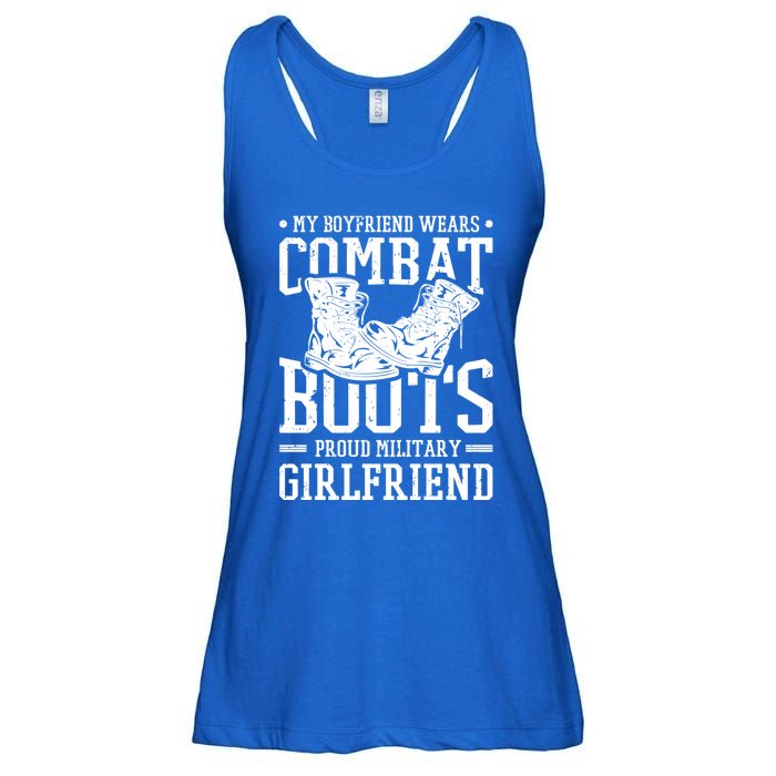 Military Wears Combat Boots Proud Army Friend Gift Ladies Essential Flowy Tank