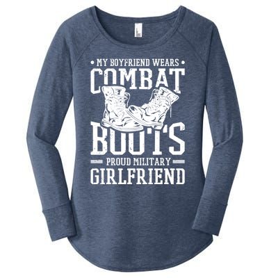 Military Wears Combat Boots Proud Army Friend Gift Women's Perfect Tri Tunic Long Sleeve Shirt