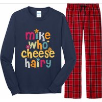 Mike Who Cheese Hairy Funny Word Play Humor Long Sleeve Pajama Set