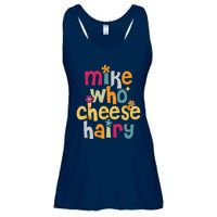 Mike Who Cheese Hairy Funny Word Play Humor Ladies Essential Flowy Tank