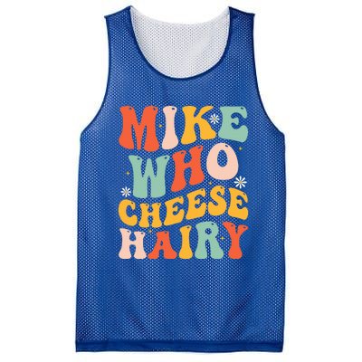 Mike Who Cheese Hairy Funny Adult Meme Social Media Joke Mesh Reversible Basketball Jersey Tank