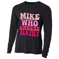 Mike Who Cheese Hairy Funny Meme Sarcastic Social Media Joke Cooling Performance Long Sleeve Crew