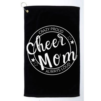 Mom Wo Cheer Mom Mother's day Funny Mom Platinum Collection Golf Towel