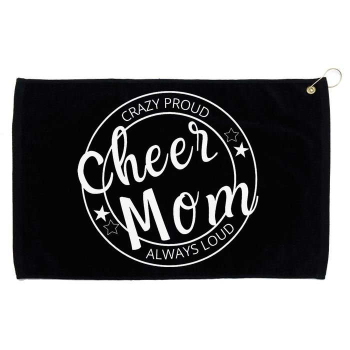 Mom Wo Cheer Mom Mother's day Funny Mom Grommeted Golf Towel