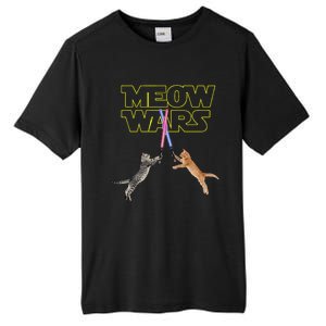 Meow Wars Cat Funny Gifts For Cats Loverss Gift Tall Fusion ChromaSoft Performance T-Shirt