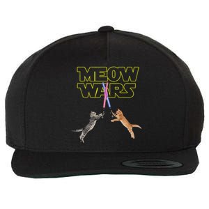 Meow Wars Cat Funny Gifts For Cats Loverss Gift Wool Snapback Cap