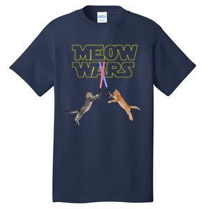 Meow Wars Cat Funny Gifts For Cats Loverss Gift Tall T-Shirt