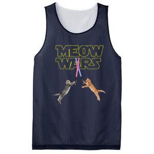 Meow Wars Cat Funny Gifts For Cats Loverss Gift Mesh Reversible Basketball Jersey Tank