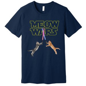 Meow Wars Cat Funny Gifts For Cats Loverss Gift Premium T-Shirt