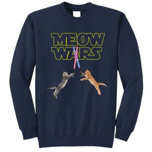 Meow Wars Cat Funny Gifts For Cats Loverss Gift Tall Sweatshirt