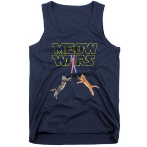 Meow Wars Cat Funny Gifts For Cats Loverss Gift Tank Top