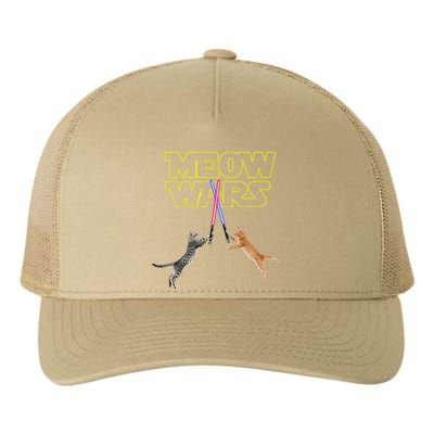 Meow Wars Cat Funny Gifts For Cats Loverss Gift Yupoong Adult 5-Panel Trucker Hat