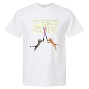 Meow Wars Cat Funny Gifts For Cats Loverss Gift Garment-Dyed Heavyweight T-Shirt