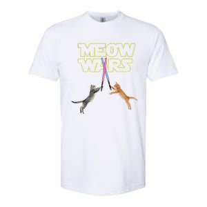 Meow Wars Cat Funny Gifts For Cats Loverss Gift Softstyle CVC T-Shirt