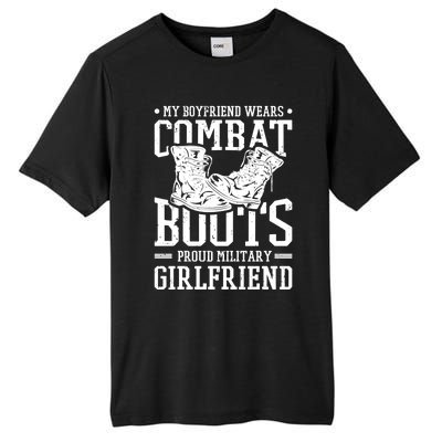 Military Wears Combat Boots Proud Army Friend Gift Tall Fusion ChromaSoft Performance T-Shirt