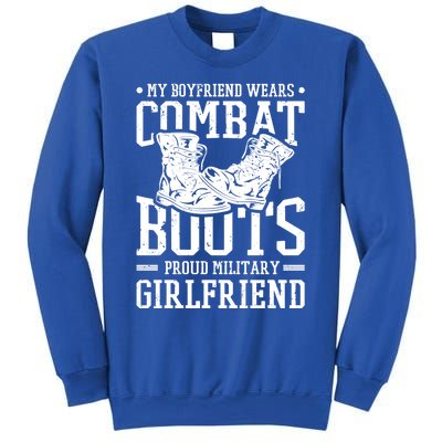 Military Wears Combat Boots Proud Army Friend Gift Sweatshirt