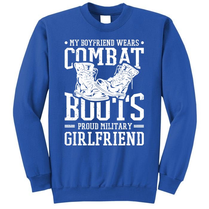 Military Wears Combat Boots Proud Army Friend Gift Sweatshirt