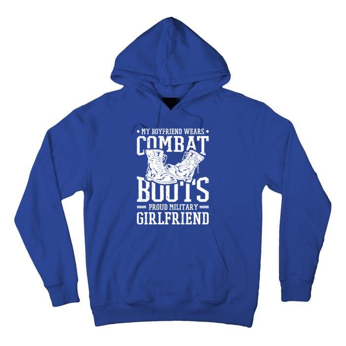 Military Wears Combat Boots Proud Army Friend Gift Tall Hoodie