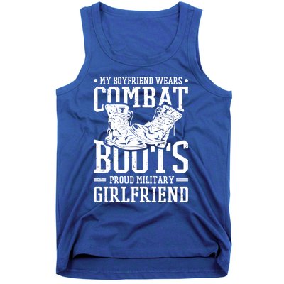 Military Wears Combat Boots Proud Army Friend Gift Tank Top