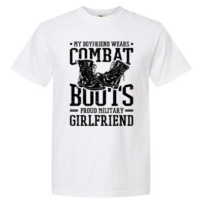 Military Wears Combat Boots Proud Army Friend Gift Garment-Dyed Heavyweight T-Shirt