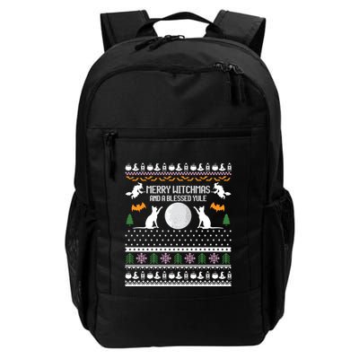 Merry Witchmas Cat Ugly Christmas Sweaters Gift Backpack