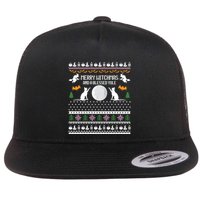Merry Witchmas Cat Ugly Christmas Sweaters Gift Flat Bill Trucker Hat