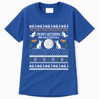 Merry Witchmas Cat Ugly Christmas Sweaters Gift Tall T-Shirt