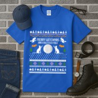 Merry Witchmas Cat Ugly Christmas Sweaters Gift Tall T-Shirt