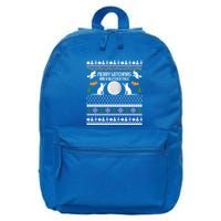 Merry Witchmas Cat Ugly Christmas Sweaters Gift 16 in Basic Backpack