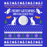Merry Witchmas Cat Ugly Christmas Sweaters Gift 16 in Basic Backpack