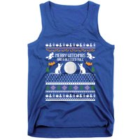 Merry Witchmas Cat Ugly Christmas Sweaters Gift Tank Top