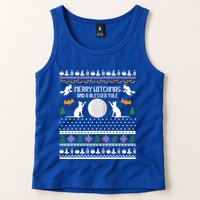 Merry Witchmas Cat Ugly Christmas Sweaters Gift Tank Top