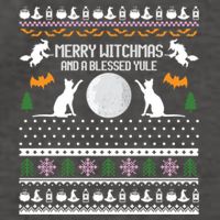 Merry Witchmas Cat Ugly Christmas Sweaters Gift Vector Backpack