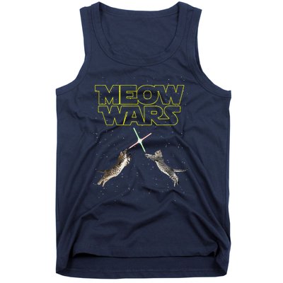 Meow Wars Cat Wars Funny Cat Cat Lover Tank Top