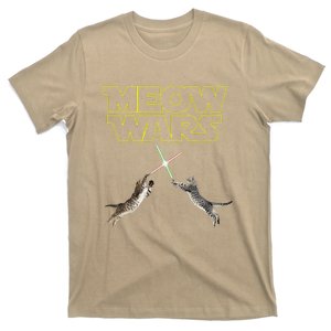 Meow Wars Cat Wars Funny Cat Cat Lover T-Shirt