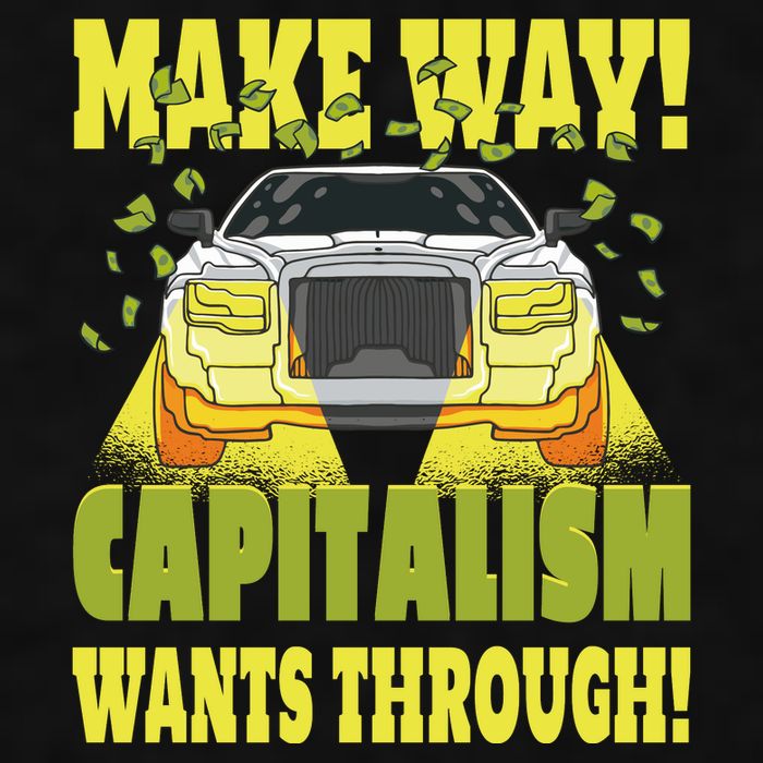 Make Way Capitalism Wants Through Ladies PosiCharge Tri-Blend Wicking Tank