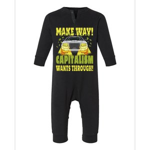 Make Way Capitalism Wants Through Infant Fleece One Piece