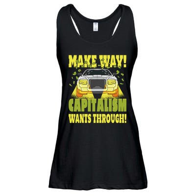 Make Way Capitalism Wants Through Ladies Essential Flowy Tank
