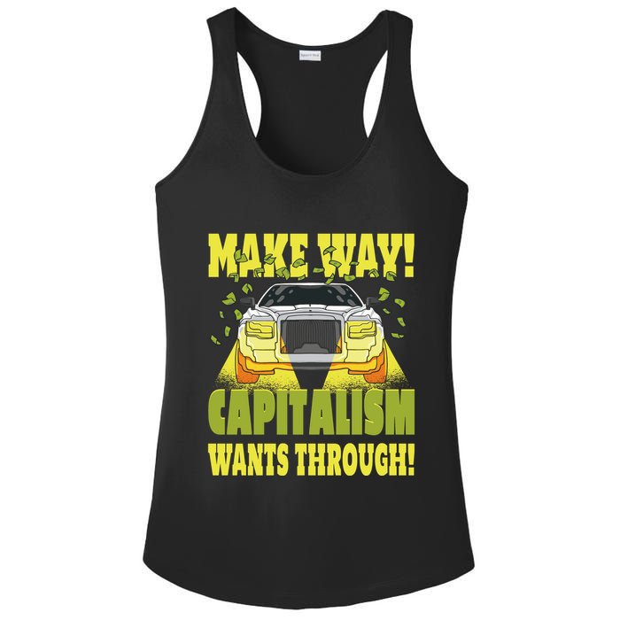 Make Way Capitalism Wants Through Ladies PosiCharge Competitor Racerback Tank