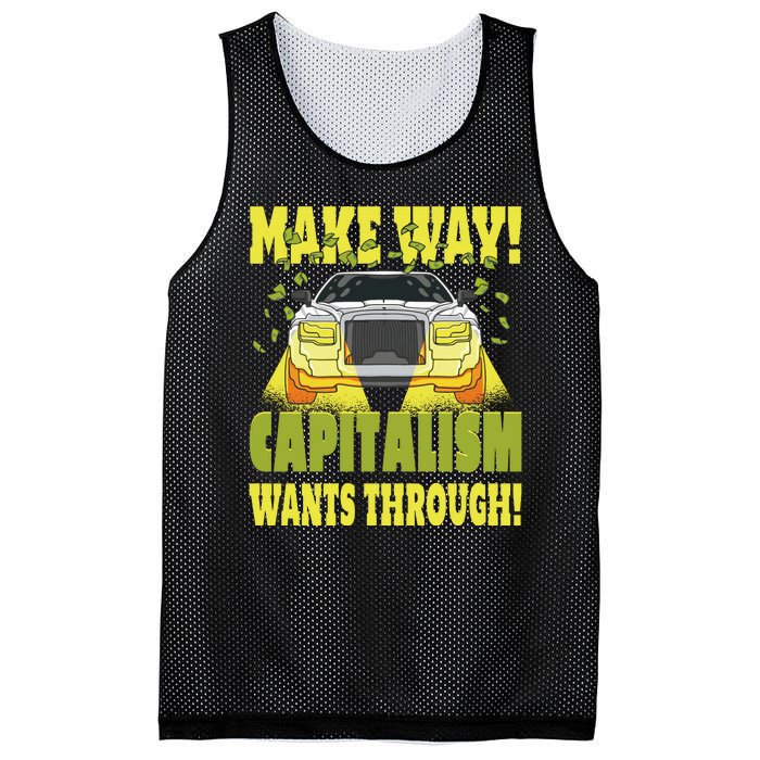 Make Way Capitalism Wants Through Mesh Reversible Basketball Jersey Tank