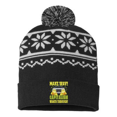 Make Way Capitalism Wants Through USA-Made Snowflake Beanie