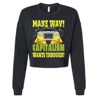 Make Way Capitalism Wants Through Cropped Pullover Crew