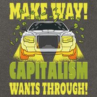 Make Way Capitalism Wants Through Cotton Canvas Backpack