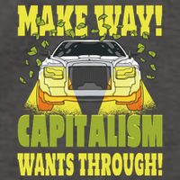 Make Way Capitalism Wants Through Vector Backpack
