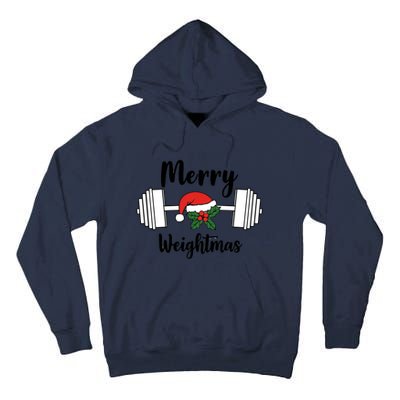 Merry Weightmas Christmas Workout Fun Tall Hoodie