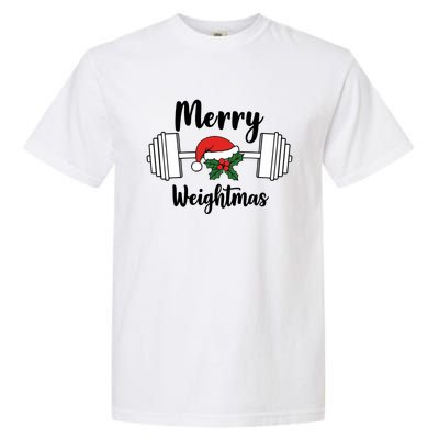 Merry Weightmas Christmas Workout Fun Garment-Dyed Heavyweight T-Shirt